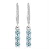 BUY NATURAL LONDON BLUE TOPAZ GEMSTONE EARRINGS IN 925 SILVER