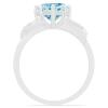 BUY 925 SILVER NATURAL SKY BLUE TOPAZ GEMSTONE CLASSIC RING