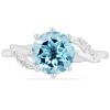 BUY 925 SILVER NATURAL SKY BLUE TOPAZ GEMSTONE CLASSIC RING