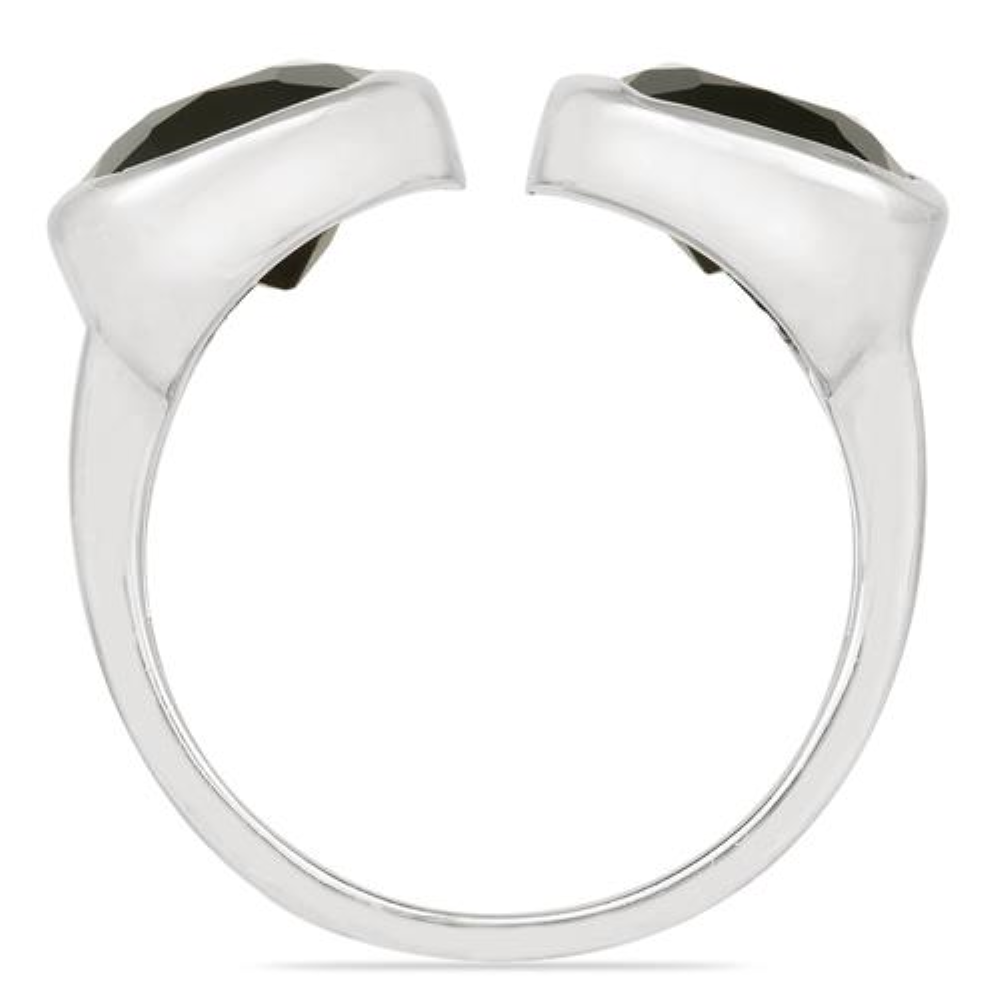 BUY REAL BLACK ONYX GEMSTONE STYLISH RING IN 925 SILVER