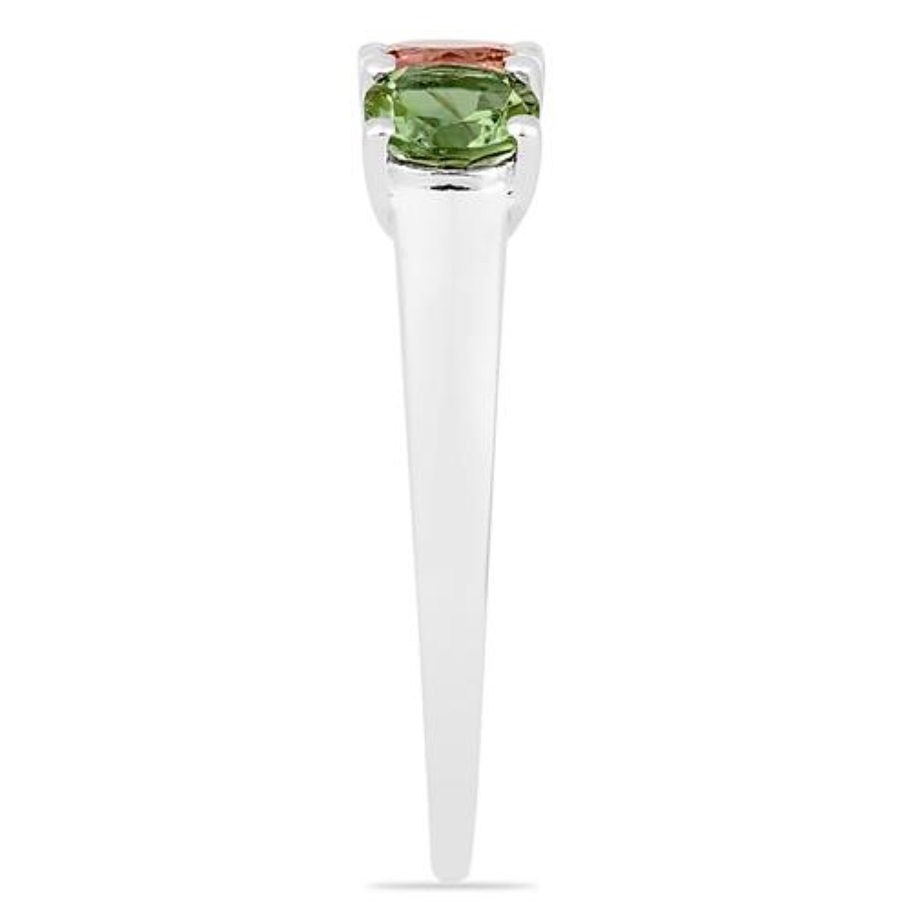 BUY REAL MULTI TOURMALINE GEMSTONE RING IN 925 SILVER