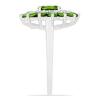 BUY 925 SILVER NATURAL CHROME DIOPSITE GEMSTONE HALO STYLISH RING