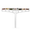 BUY 925 STERLING SILVER NATURAL MULTI TOURMALINE GEMSTONE CLUSTER RING