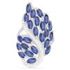 BUY 925 SILVER NATURAL BLUE KYANITE GEMSTONE STYLISH RING