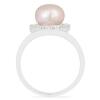 BUY 925 SILVER PEACH PEARL GEMSTONE STYLISH RING