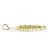 BUY STERLING SILVER NATURAL PERIDOT GEMSTONE STYLISH CLUSTER PENDANT