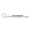 BUY NATURAL CHROME DIOPSIDE LEAF PENDANT IN 925 STERLING SILVER