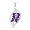 BUY NATURAL CHROME DIOPSIDE LEAF PENDANT IN 925 STERLING SILVER