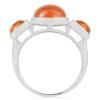 BUY 925 SILVER SYNTHETIC AMBER GEMSTONE RING