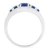 BUY BLUE SAPPHIRE GEMSTONE STYLISH RING IN 925 SILVER