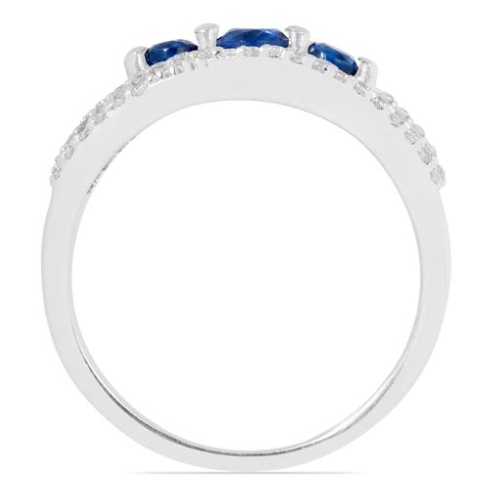 BUY 925 STERLING SILVER REAL BLUE SAPPHIRE GEMSTONE RING