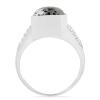 BUY NATURAL DENDRATIC AGATE GEMSTONE BIG STONE RING IN STERLING SILVER