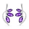 BUY GENUINE 925 SILVER MULTI TOURMALINE MULTI STONE EARRINGS