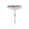 BUY STERLING SILVER NATURAL GLASS FILLED RUBY GEMSTONE RING