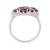 BUY STERLING SILVER NATURAL GLASS FILLED RUBY GEMSTONE RING