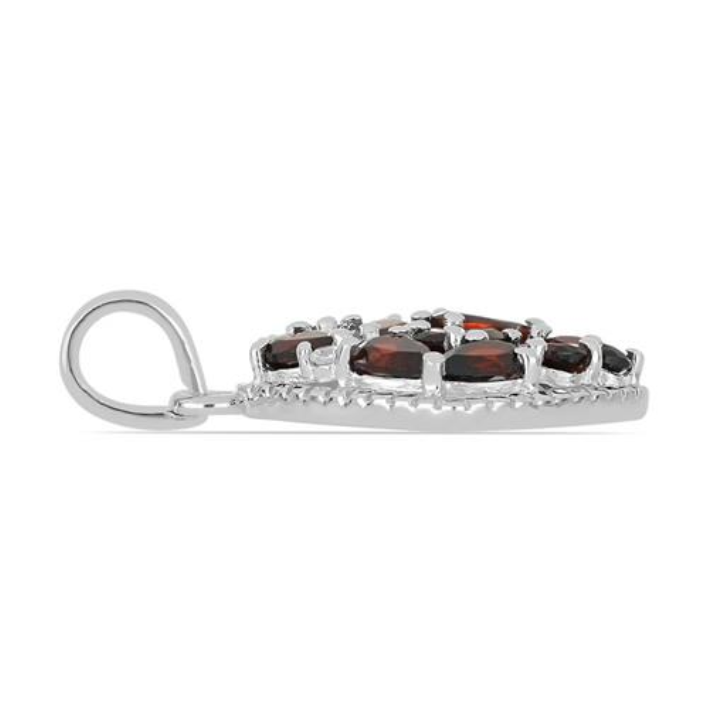BUY 925 STERLING  SILVER NATURAL GARNET GEMSTONE PENDANT