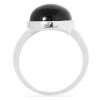 BUY REAL BLACK ONYX GEMSTONE BIG STONE RING IN STERLING SILVER
