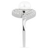 BUY 925 SILVER NATURAL WHITE FRESHWATER PEARL GEMSTONE STYLISH RING