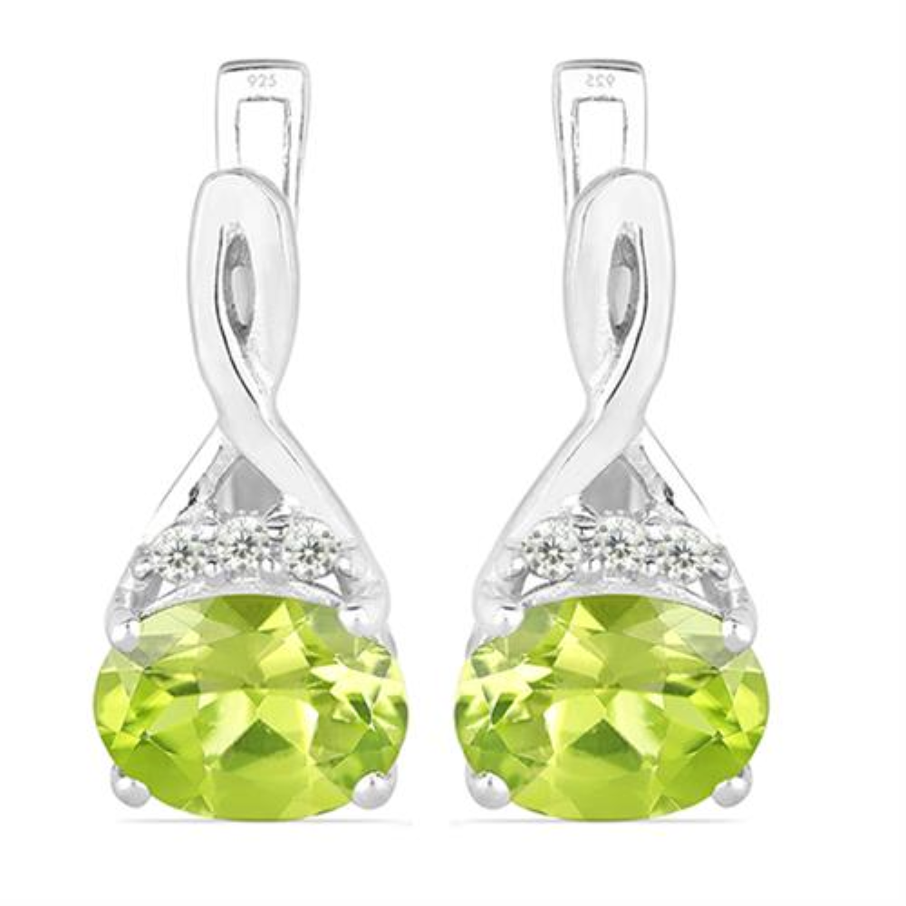 BUY NATURAL SKY BUE TOPAZ GEMSTONE CLASSIC EARRINGS IN 925 SILVER