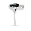 BUY 925 SILVER NATURAL BLACK ONYX GEMSTONE CLASSIC RING