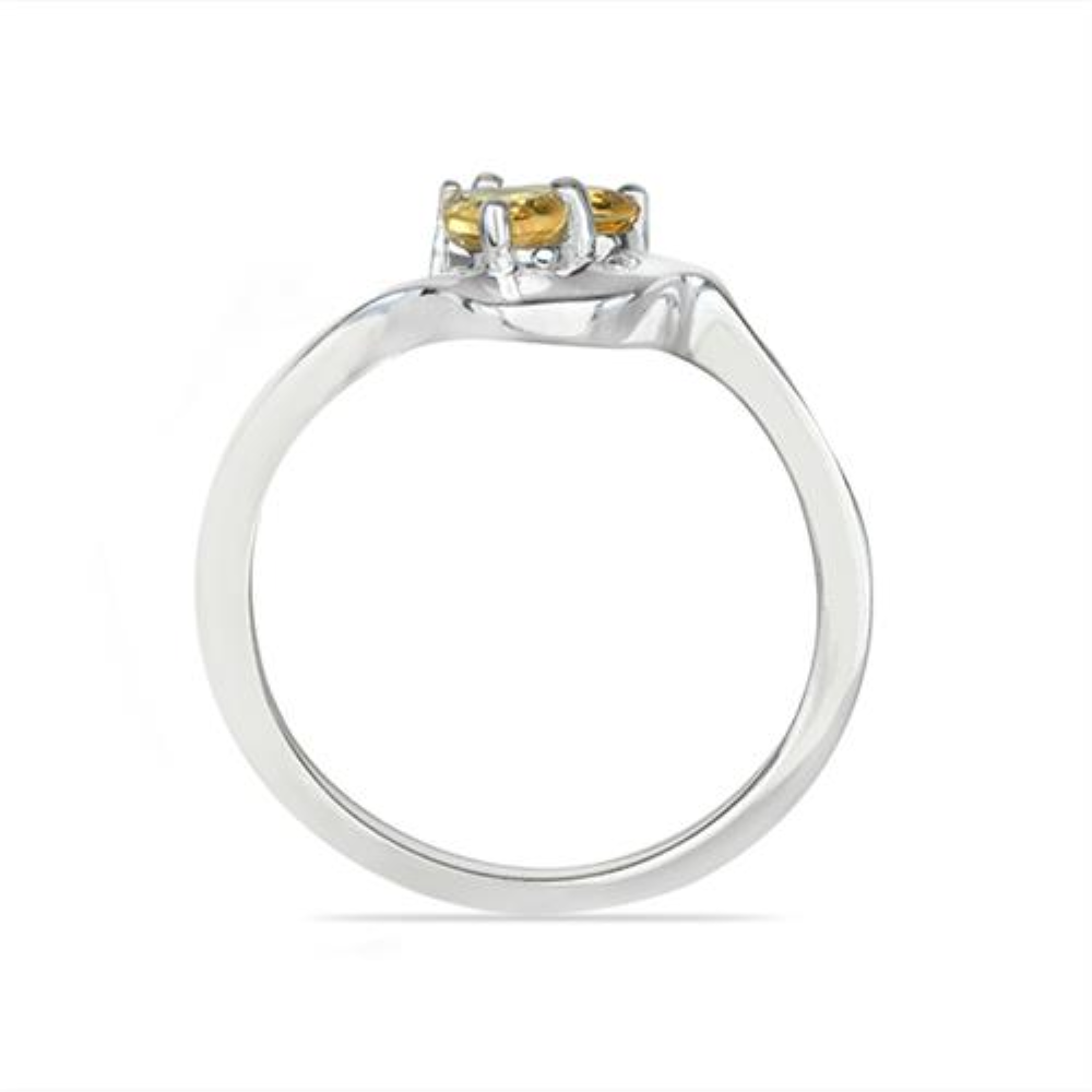 BUY 925 SILVER NATURAL CITRINE GEMSTONE STYLISH RING