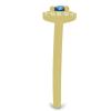 BUY STERLING SILVER REAL LONDON TOPAZ GEMSTONE HALO RING