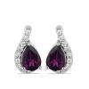BUY STERLING SILVER NATURAL EMERALD GEMSTONE CLASSIC EARRINGS