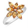 BUY REAL GREEN ONYX GEMSTONE CLUSTER RING IN 925 SILVER
