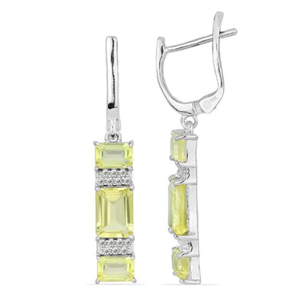 BUY 925 SILVER BRAZILIAN AMETHYST GEMSTONE EARRINGS
