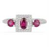BUY 925 STERLING SILVER NATURAL RHODOLITE GEMSTONE RING