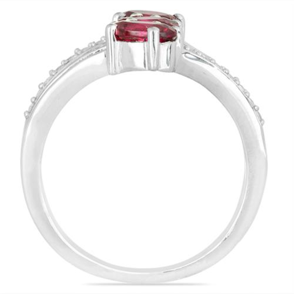 BUY NATURAL RHODOLITE GEMSTONE RING IN 925 SILVER