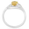 BUY NATURAL CITRINE GEMSTONE CLASSIC RING IN 925 SILVER
