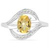 BUY NATURAL CITRINE GEMSTONE CLASSIC RING IN 925 SILVER