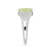 BUY NATURAL PERIDOT GEMSTONE CLASSIC RING IN STERLING SILVER