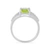 BUY NATURAL PERIDOT GEMSTONE CLASSIC RING IN STERLING SILVER