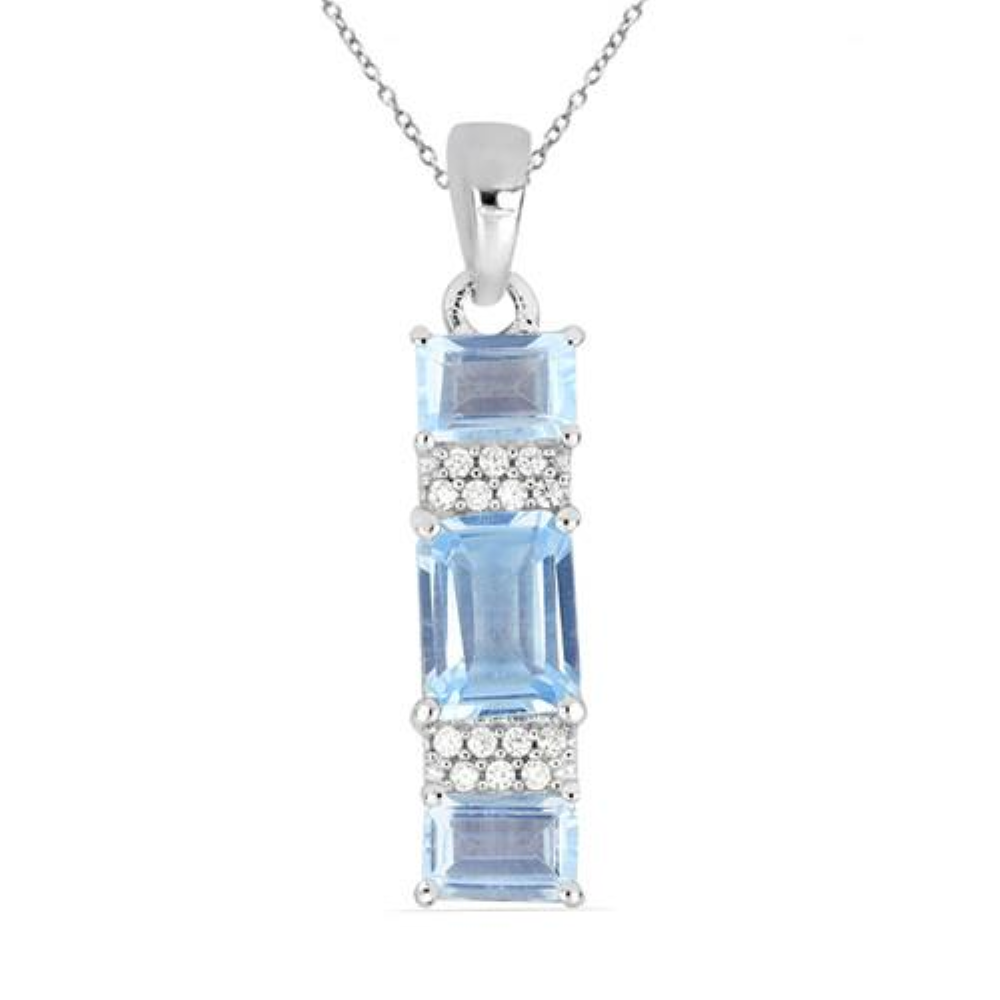 BUY STERLING SILVER BRAZILIAN AMETHYST GEMSTONE PENDANT