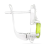 BUY 925 STERLING SILVER NATURAL PERIDOT GEMSTONE CLASSIC EARRINGS – RHODIUM PLATED WHOLESALE JEWELRY