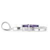 BUY STERLING SILVER REAL AFRICAN AMETHYST GEMSTONE PENDANT