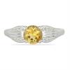 BUY REAL CITRINE GEMSTONE CLASSIC RING IN 925 SILVER