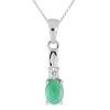 BUY NATURAL GLASS FILLED RUBY GEMSTONE CLASSIC PENDANT IN STERLING SILVER