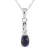 BUY NATURAL GLASS FILLED RUBY GEMSTONE CLASSIC PENDANT IN STERLING SILVER