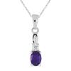 BUY NATURAL GLASS FILLED RUBY GEMSTONE CLASSIC PENDANT IN STERLING SILVER