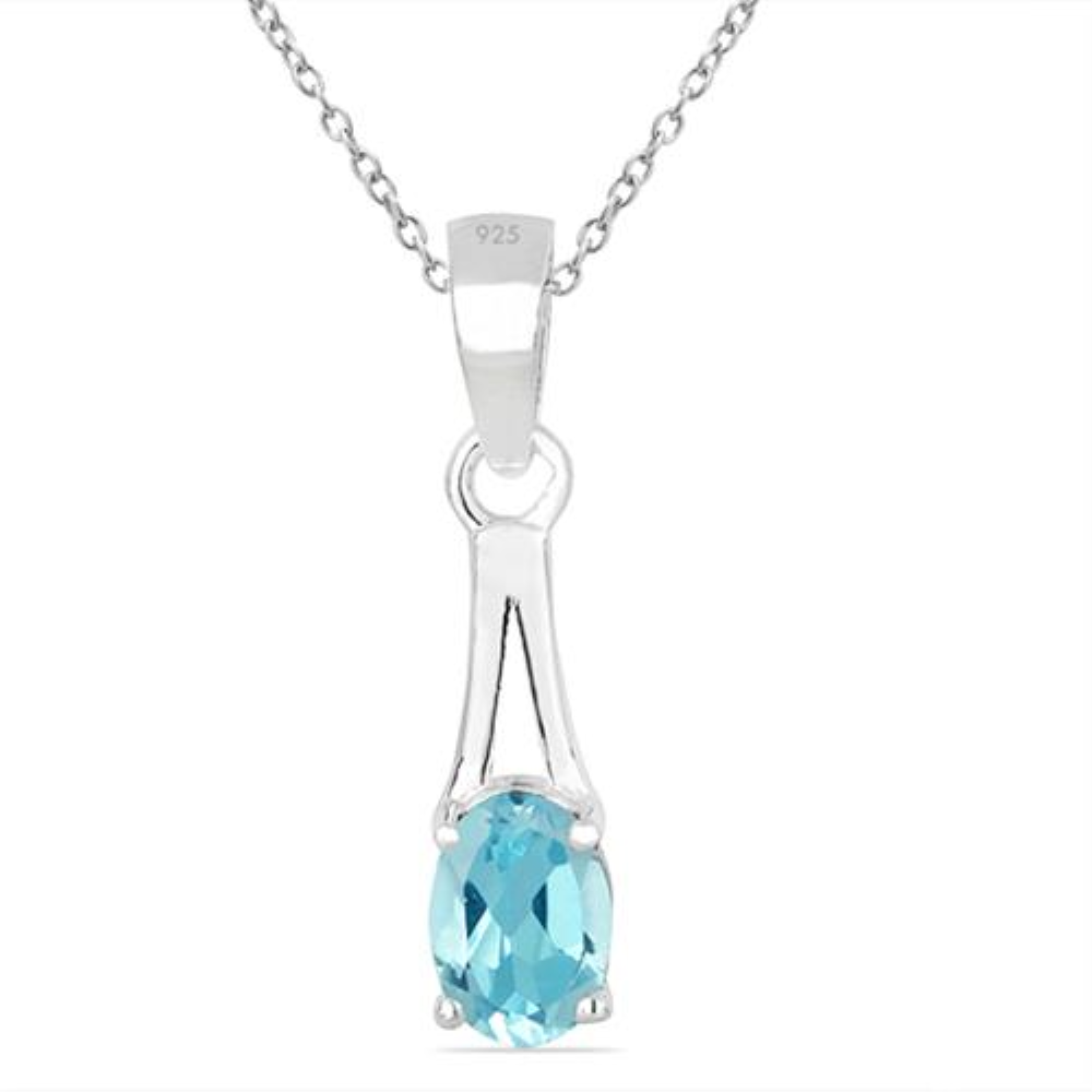 BUY STERLING SILVER NATURAL RHODOLITE GEMSTONE SINGLE STONE PENDANT