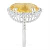 BUY REAL CITRINE GEMSTONE BIG STONE RING IN STERLING SILVER