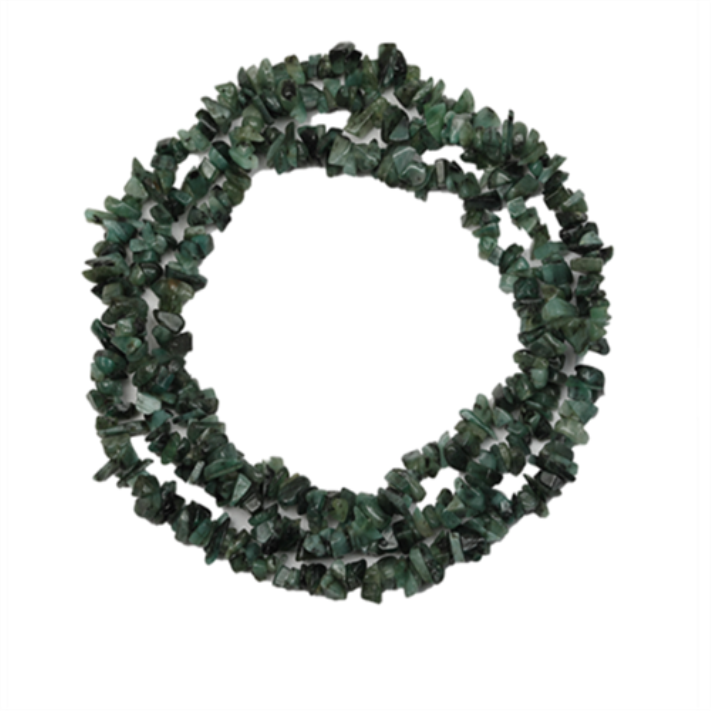 BUY NATURAL EMERALD GEMSTONE NUGGET NECKLACE IN 925 SILVER