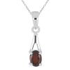 BUY STERLING SILVER NATURAL CHROME DIOPSIDE SINGLE STONE PENDANT