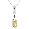 BUY STERLING SILVER NATURAL CHROME DIOPSIDE SINGLE STONE PENDANT