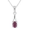 BUY STERLING SILVER NATURAL CHROME DIOPSIDE SINGLE STONE PENDANT