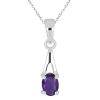 BUY STERLING SILVER NATURAL CHROME DIOPSIDE SINGLE STONE PENDANT