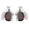 STERLING SILVER NATURAL LONDON BLUE TOPAZ GEMSTONE CLASSIC  EARRINGS